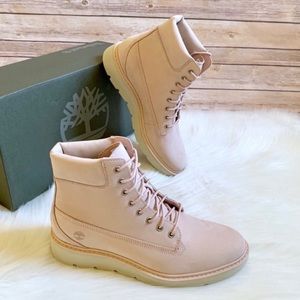 Timberland Kenniston 6” light pink sneaker boots